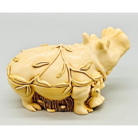 Harmony Kingdom Straight From The Hip Large Hippo Trinket Box Figurine 5 inch - Picture 4 of 15